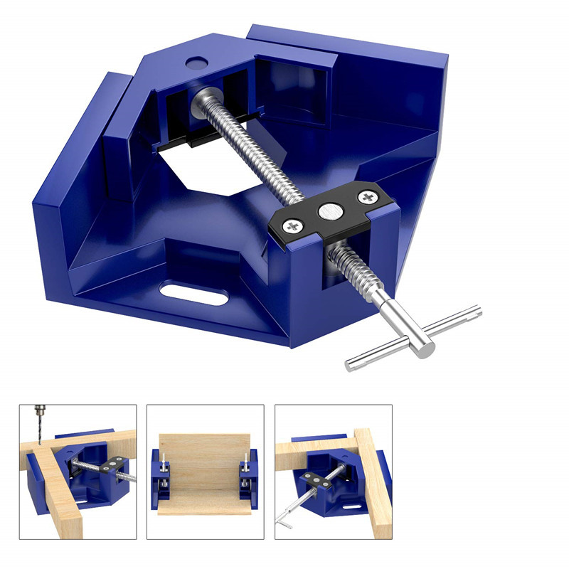 90-degree aluminum alloy single handle woodworking right-angle clamp, Angle clamp, woodworking tools, woodworking clamp pic 9