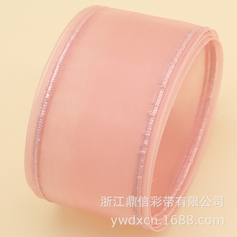 Dingxin Ribbon Wholesale, dotted edge net gauze ribbons, diy handmade hair accessories, bows, flower gifts, packaging gauze ribbons pic 13