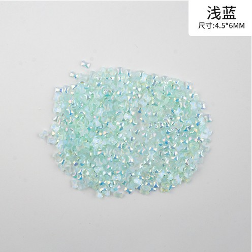 Wholesale of popular nail art accessories: Jelly mini ab color trapezoidal resin flat bottom colorful irregular-shaped diamond nail art diamond pic 10