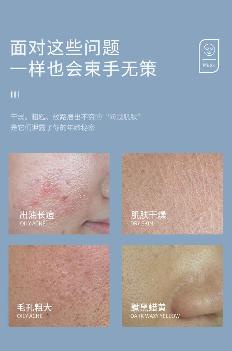 Shangduo Hyaluronic Acid Mask Box Set Moisturizing and Hydrating Nicotinamide Centella asiatica Moisturizing and Nourishing Mask Patch Manufacturer wholesale pic 3