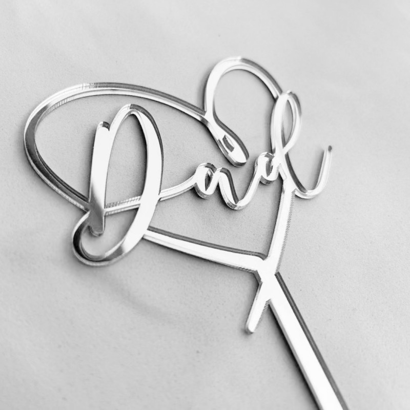 跨境ins风父亲节爸爸生日纸杯蛋糕装饰圆形打标亚克力蛋糕装饰详情19