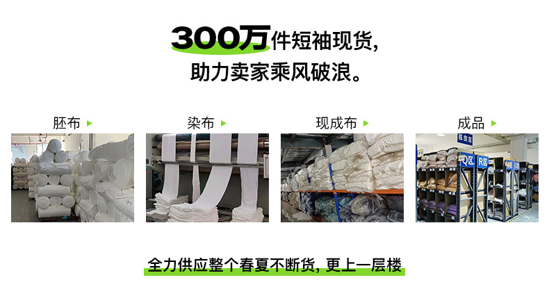 男装230克纯棉针织短袖夏季潮牌服饰打底衫白t恤男情侣装体恤衣服详情3