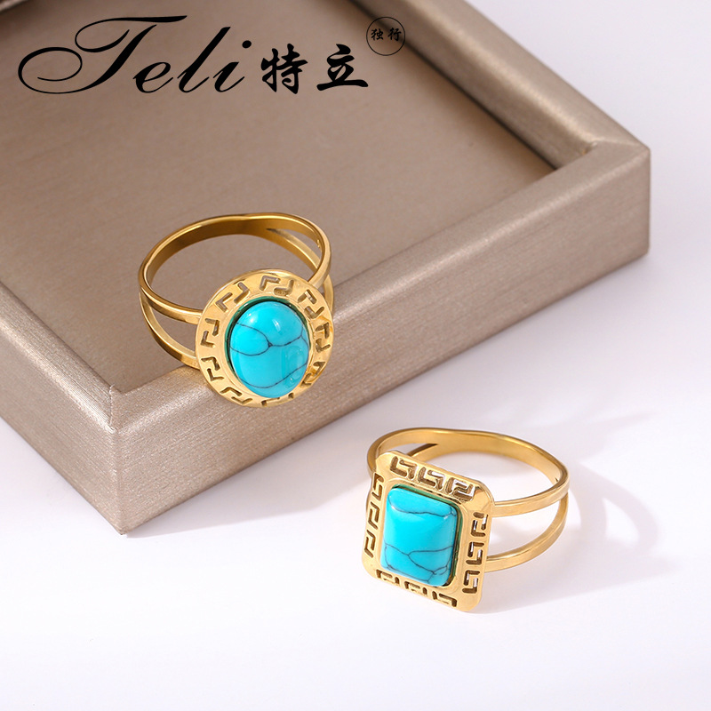 钛钢戒指女开口小众个性指环锆石简约ins风高级轻奢饰品四叶草详情6