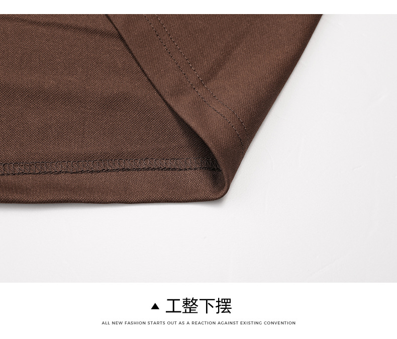 条纹拼接短袖衬衫男士夏季T韩版潮流高级感休闲POLO衫百搭翻领T恤详情15