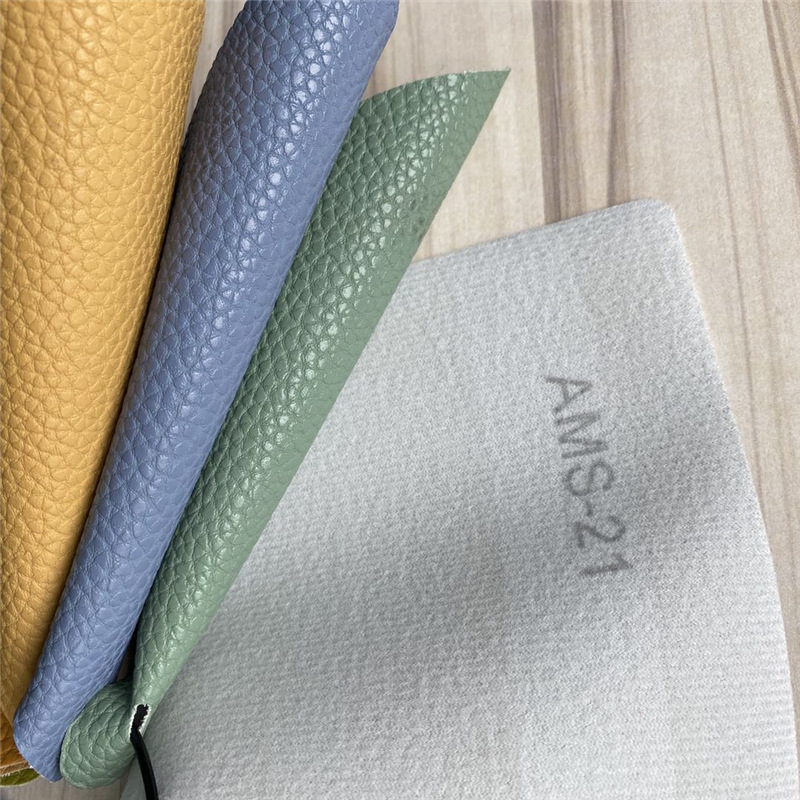 AMS large litchi pattern PVC artificial leather sofa furniture, car seats, soft and hard packaging, background wall decorative leather fabric pic 8