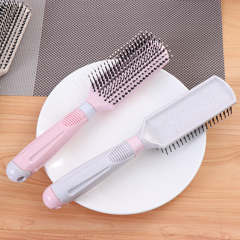 Factory direct supply of new simple style curling combs with wheat straw and anti-tangling hairdressing combs wholesale pic 31