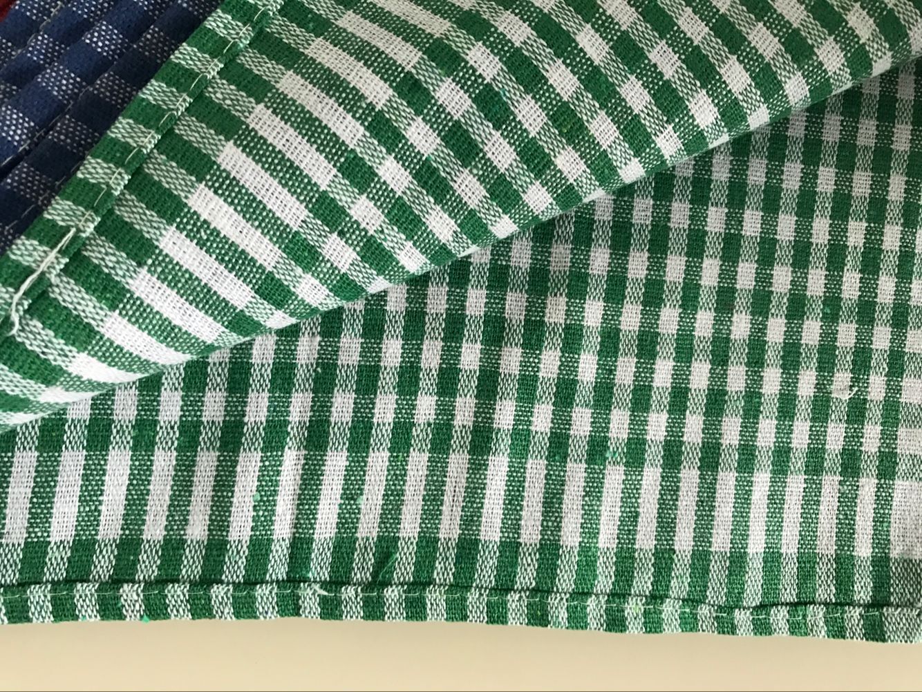 Venta directa de fábrica toalla de té a cuadros de hilo de algodón 40*40cm en stock limitado pic 5