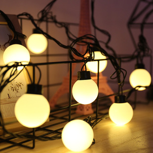 LED solar light strings, bubble ball string lights, 80 lights, outdoor waterproof, festival decorative colored lights, courtyard Christmas lights, ceiling lights, styles available for selection, environmentally friendly and energy-saving lighting decorations pic 4