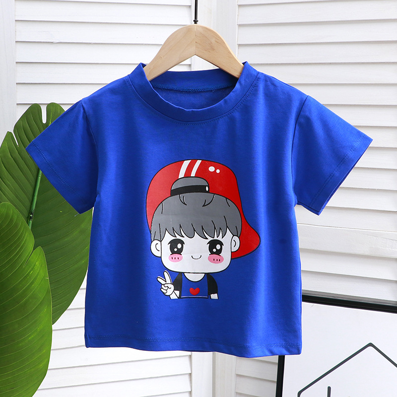 2024新款冰山棉儿童短袖T恤男童女童夏宝宝半袖潮流炸街一件代发详情16