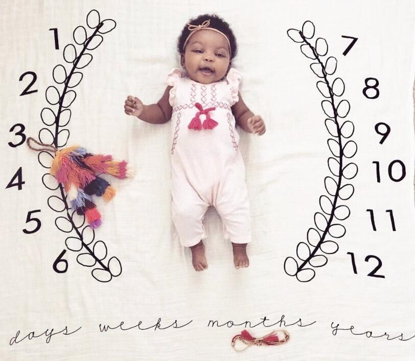 Baby milestone month photography background cloth, baby creative digital photography blanket background cloth, photography props pic 23