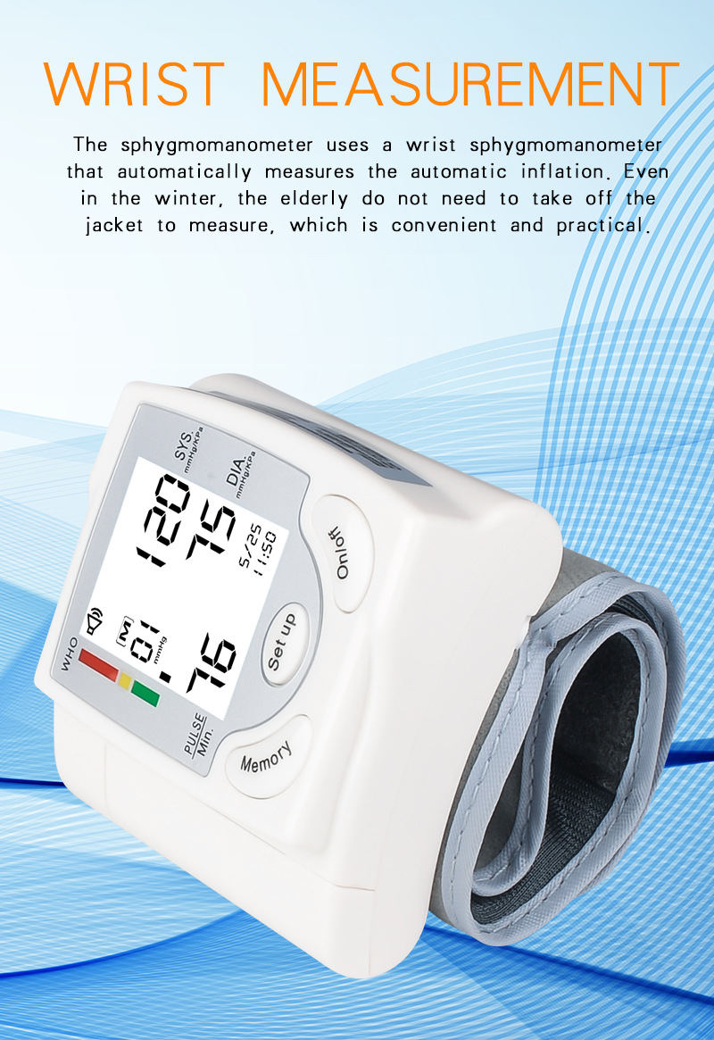 Wholesale of cross-border blood pressure monitors, wrist electronic blood pressure monitors, home blood pressure measuring instruments, and fully automatic digital blood pressure monitors pic 5