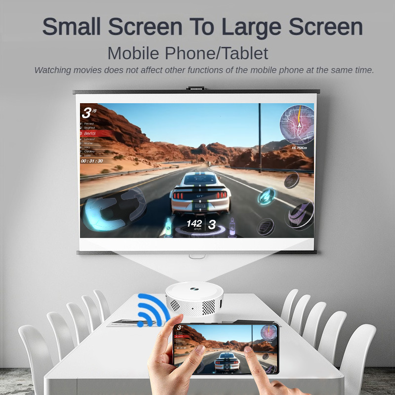Cross-border Z8 Overseas Android 32G high-definition projector for home use, portable wireless screen projection, mobile phone wifi, home theater pic 26