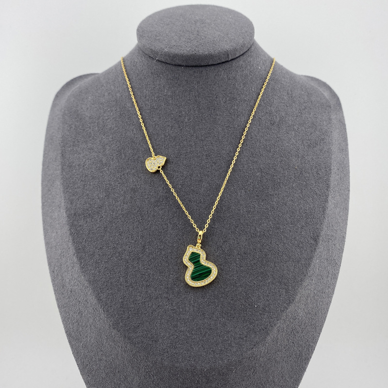 双葫芦麒麟S925纯银轻奢高版本项链直播高品质锁骨链小众颈链详情16