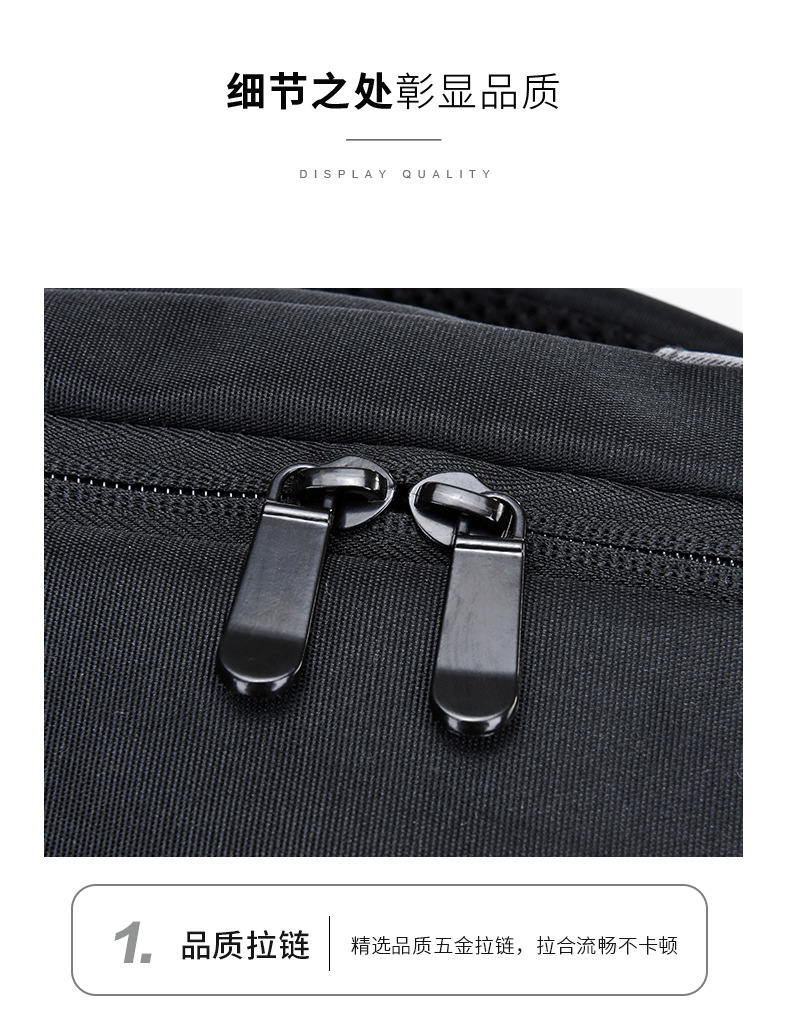 Customized large-capacity computer business backpacks with logo printing, corporate gifts, customer souvenirs, and employee benefits pic 19