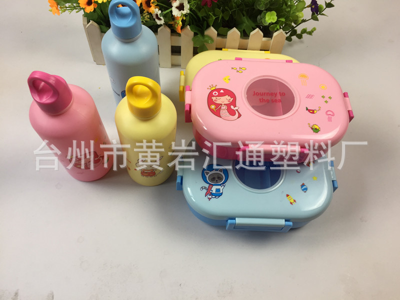 Customized 304 stainless steel lunch box for children without high-transparency preservation box, cartoon lunch box, portable preservation set 800ML pic 12