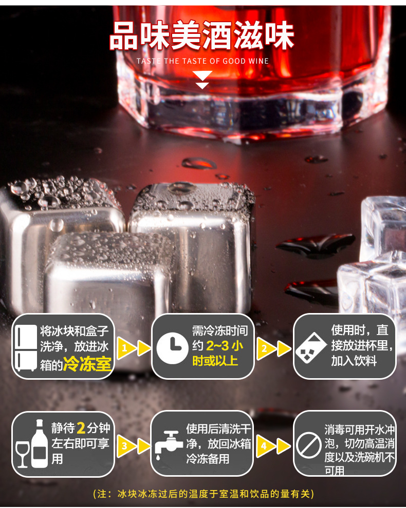 不锈钢冰块 304金属冰粒 速冻冰粒 酒具冰块 冰镇神器 威士忌冰块详情7