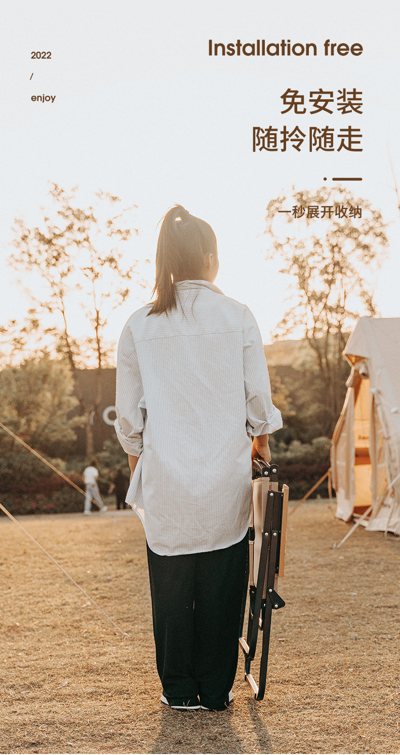 Outdoor folding chairs, camping chairs, Kemite chairs, portable camping chairs, ultra-light beach outdoor picnic stools pic 7