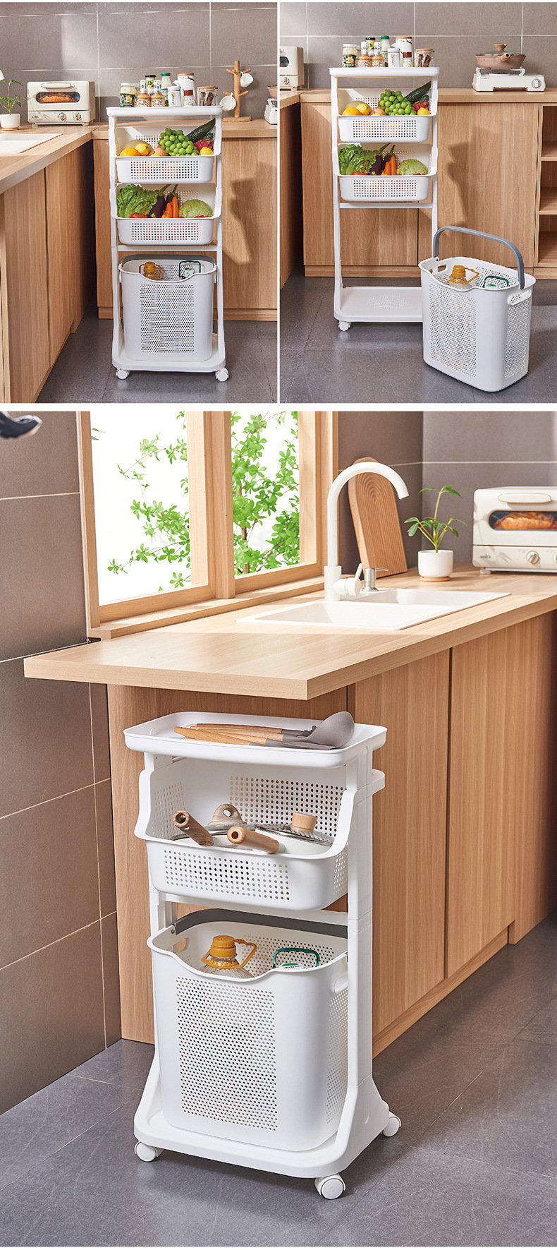 Storage rack, laundry tub, storage basket, dirty clothes basket, lazy corner dirty clothes basket, household bathroom, dirty clothes basket pic 8