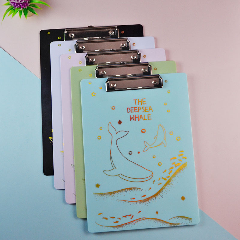 New best-selling vertical strong document single clamp, conference contract materials folder, gold-embossed plate clamp customization pic 6