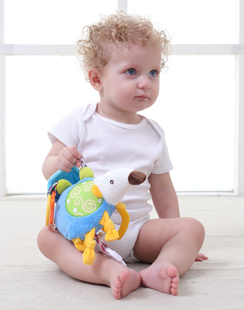 JJOVCE Baby Intelligence Soothing Doll, multi-functional animal bed bell, bed hanger, stroller hanger, baby cloth toy doll pic 18