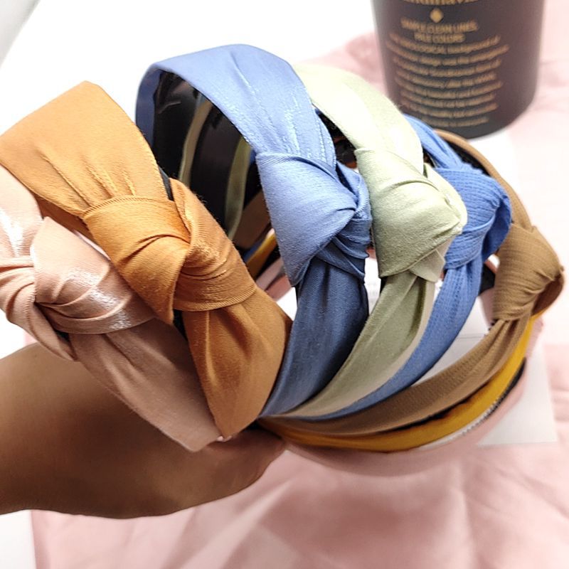 韩版发箍古风布艺头箍简约百式交叉打结显脸小发卡头扣发饰批发详情6