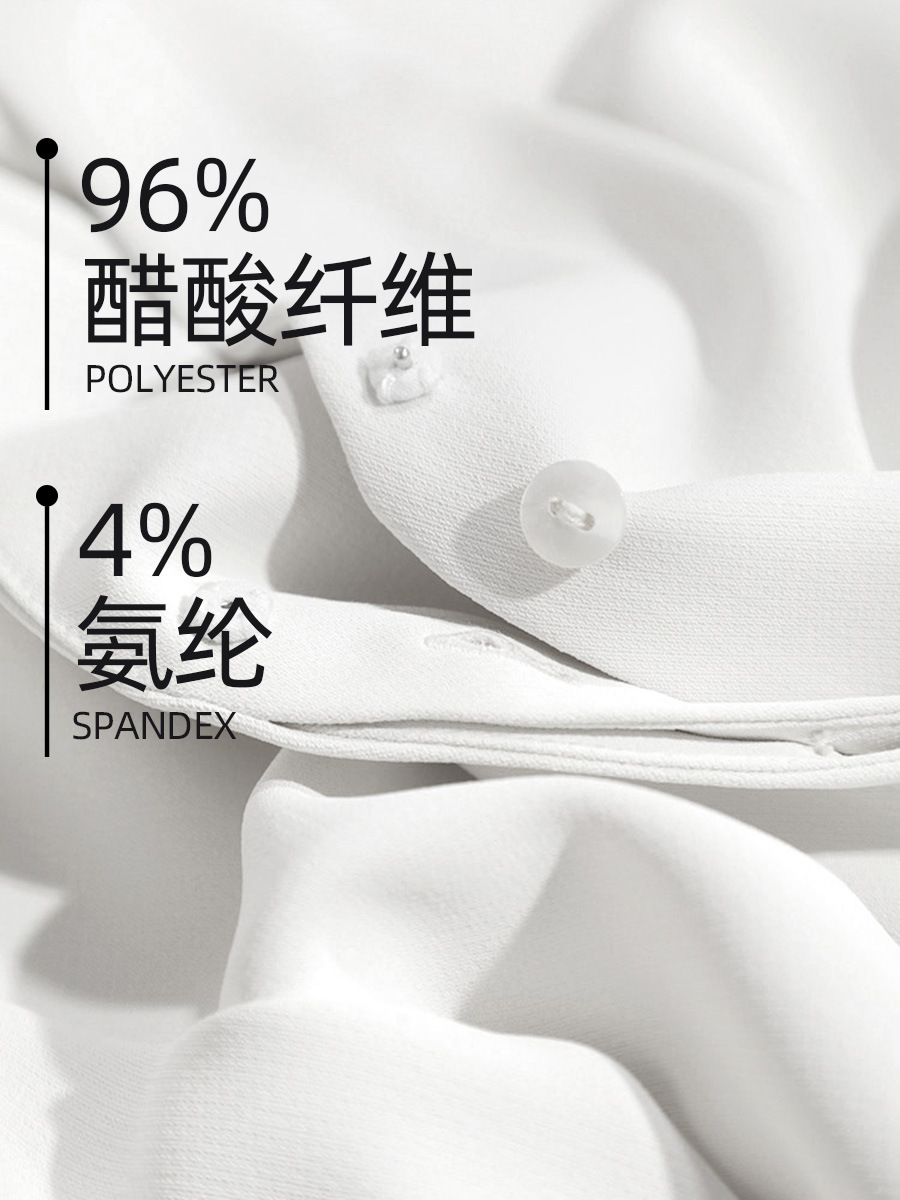 时尚衬衫女夏时尚宽松弹力透气女士长袖衬衣气质职业上衣工装详情16