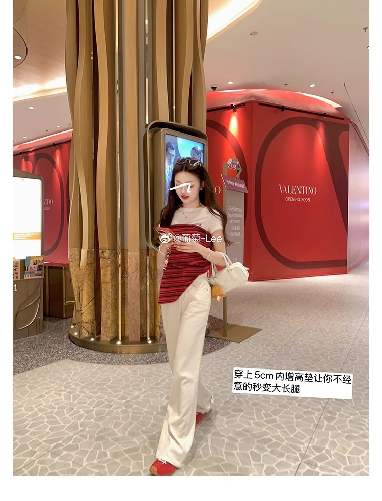 葡萄妈歪头内增高德训鞋休闲风撞色拼接系带运动大头小白鞋女详情31
