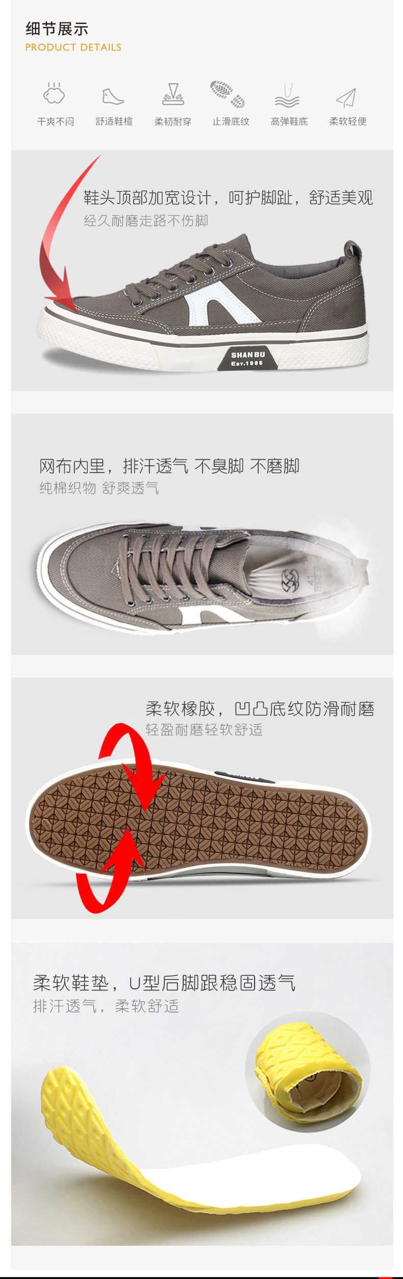 男鞋秋季2022新款运动休闲布鞋男款秋冬工作上班防滑帆布板鞋男士详情34