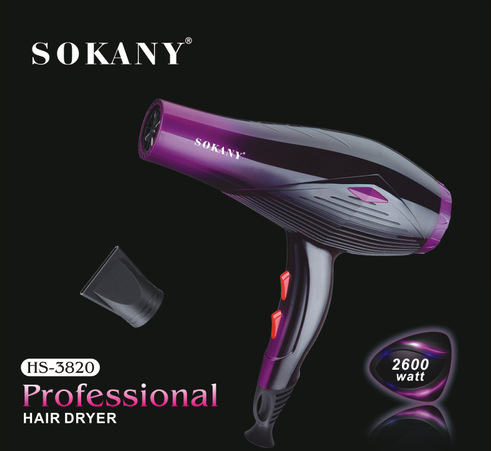 Cross-border SOKANY3820 hair dryer, high-power household, Amazon AliExpress for European trade, one-piece consignment pic 2