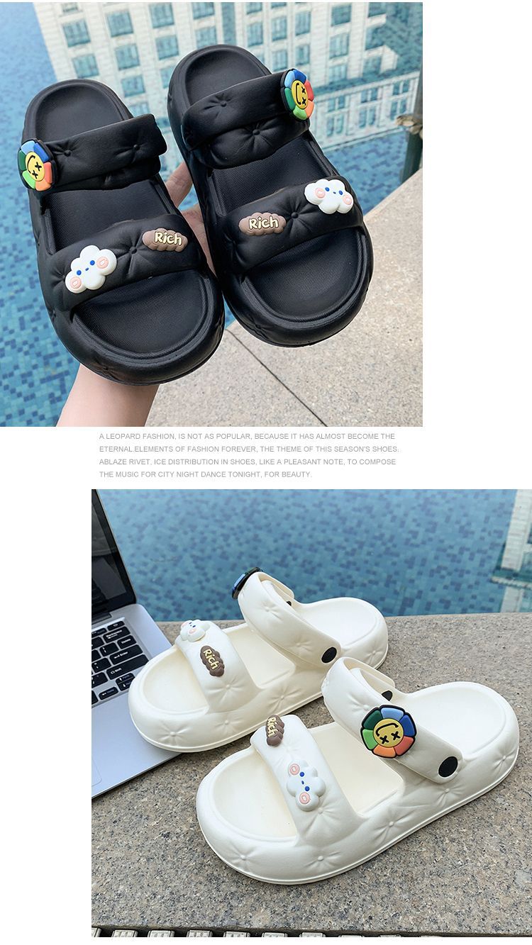 踩屎感拖鞋女夏外穿室外后跟室内家居户外百搭沙滩防臭防滑凉拖鞋详情8