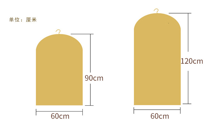 Factory direct sales of clothing dust bags, dust covers, suit covers, transparent coat covers, and clothing storage bags pic 7