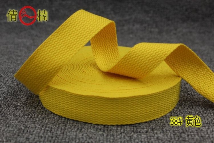 Factory direct supply and in stock: 25mm wide black and white colored cotton woven straps, canvas belts, luggage, hand-held shoulder straps, binding straps, clothing, shoes, hats, decorative accessories pic 21
