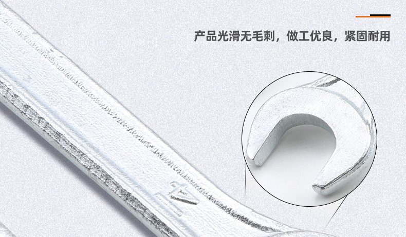 Galvanized double-ended wrench, open-end wrench, hexagonal socket wrench, two-end wrench, hardware tools, wrench, handle 5.5-22 pic 68