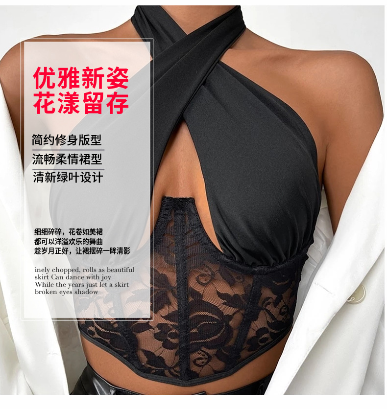 女士腰封外搭外穿黑色背带束腰性感背心装饰潮流朋克风吊带配衣服详情2