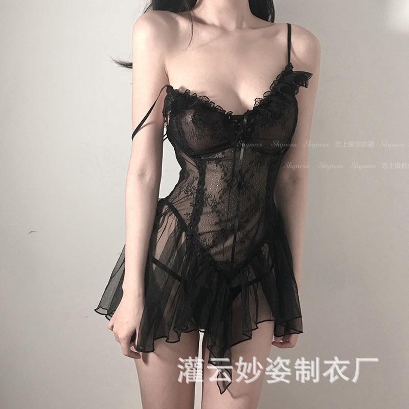 性感情趣内衣透明睡衣性趣调情制服诱惑挑逗用品激情套装透视7001详情1