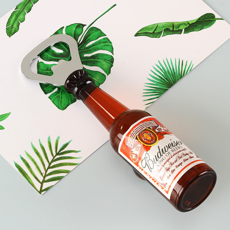 厂家现货批发啤酒开瓶器创意复古仿真酒瓶握把磁吸磁贴启瓶器详情10