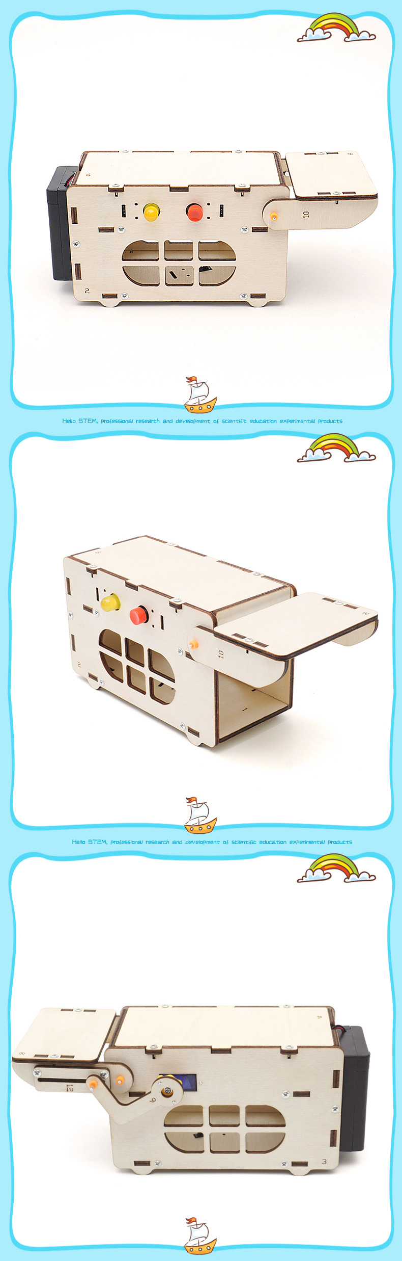 Adolescente ciencia experimento inteligente sensor ratonera kit manual STEAM educación aprendizaje herramientas de enseñanza una pieza de generación de pelo pic 16