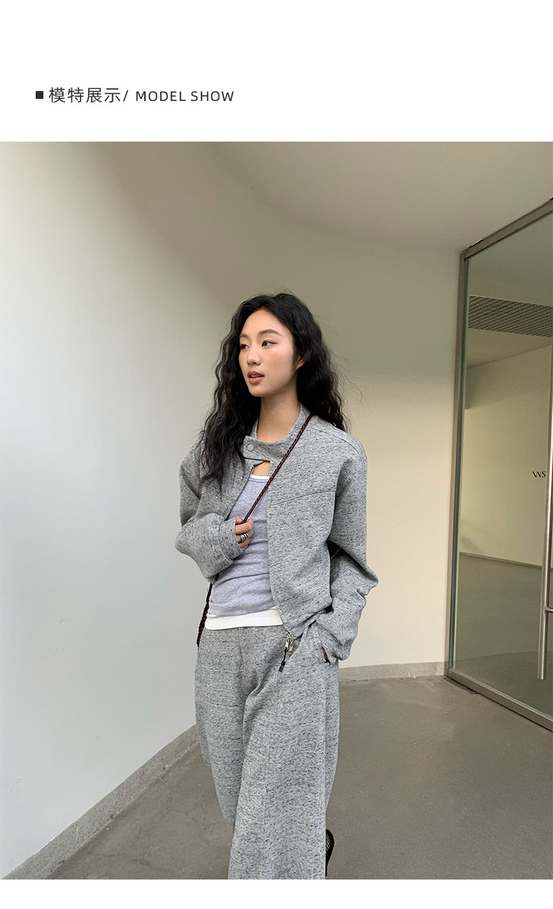 NEIHE内赫2025时尚休闲镰刀卫衣长裤子女春秋季女装新款252215详情7