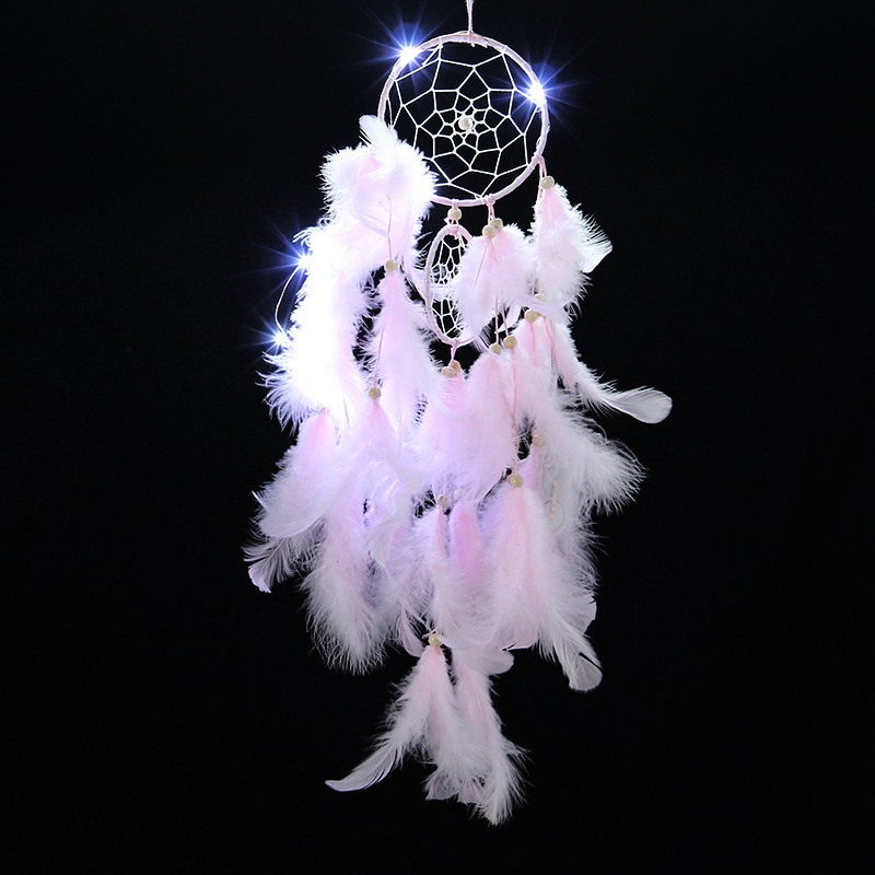 Factory wholesale pink double-disc dreamcatcher nets, home decoration dreamcatcher net pendants, creative wind chimes, dreamcatcher nets pic 14