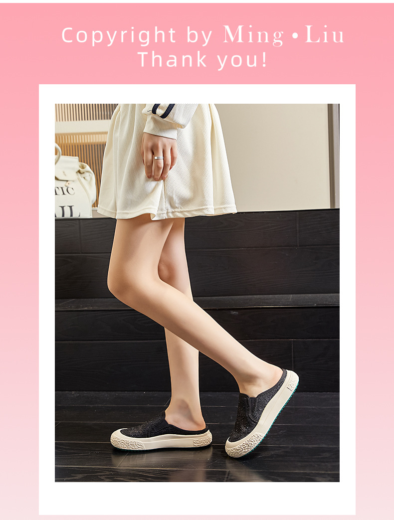 2024春夏新款厚底渔夫鞋休闲真皮单鞋女透气平底鞋女一脚蹬女鞋潮详情34