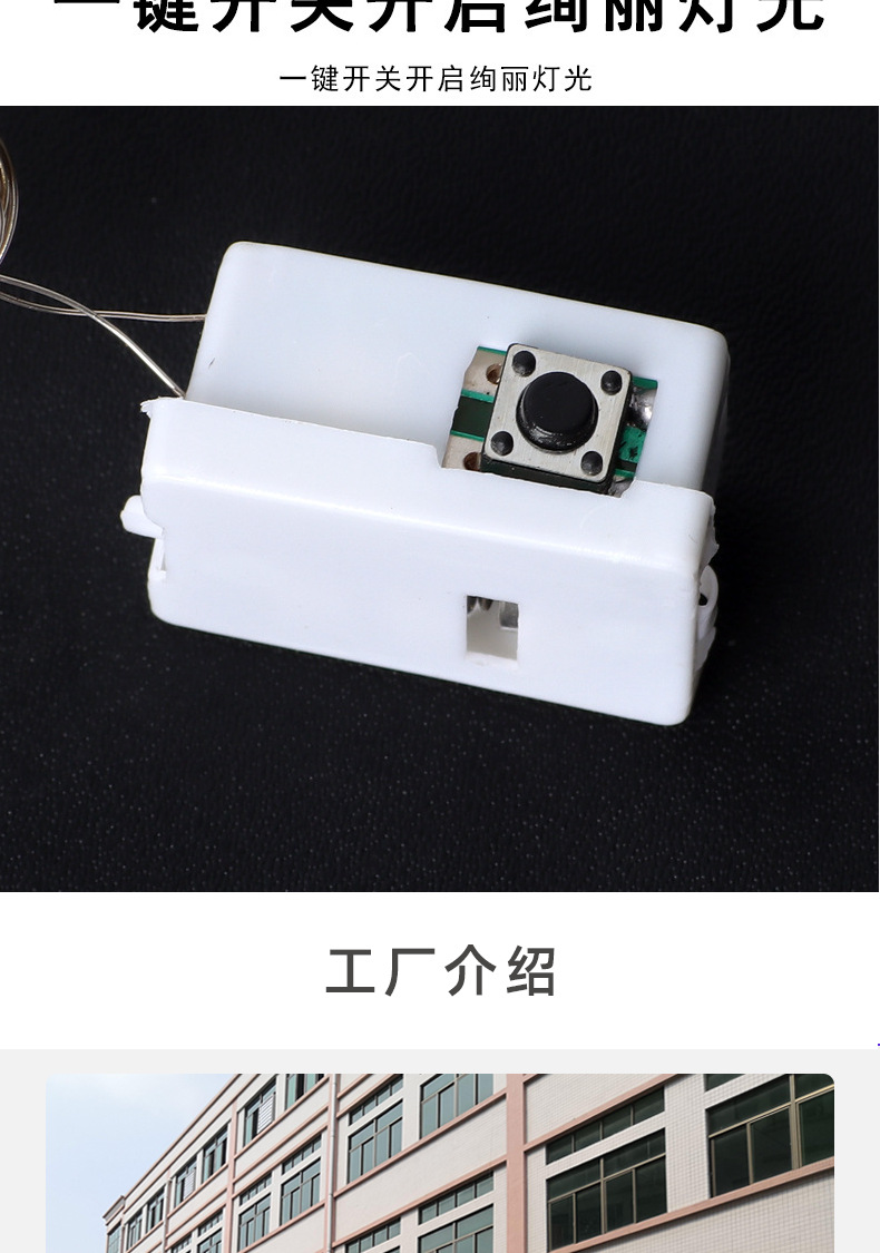 铜线灯彩发光led灯串纽扣电池盒灯鲜花蛋糕装饰灯礼盒小彩灯批发详情22