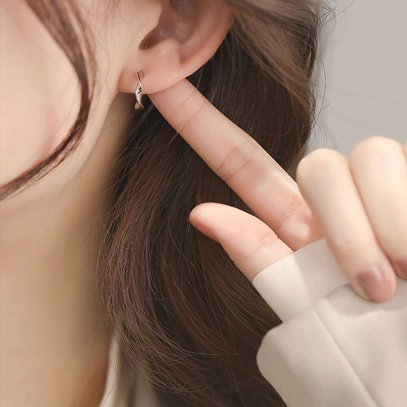 925纯银针耳钉女2023新款小众个性百搭高级感耳环简约养耳洞耳饰详情33