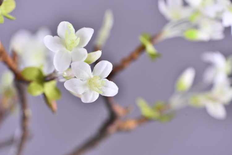 Factory wholesale of high-end artificial flowers, artificial purple rosewood flowers, soft decoration floral art for hotel and homestay model rooms, and artificial locust flowers pic 23