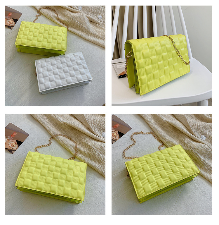 网红手提包包2021新款时尚单肩女包休闲感洋气斜挎简约ins链条包详情7