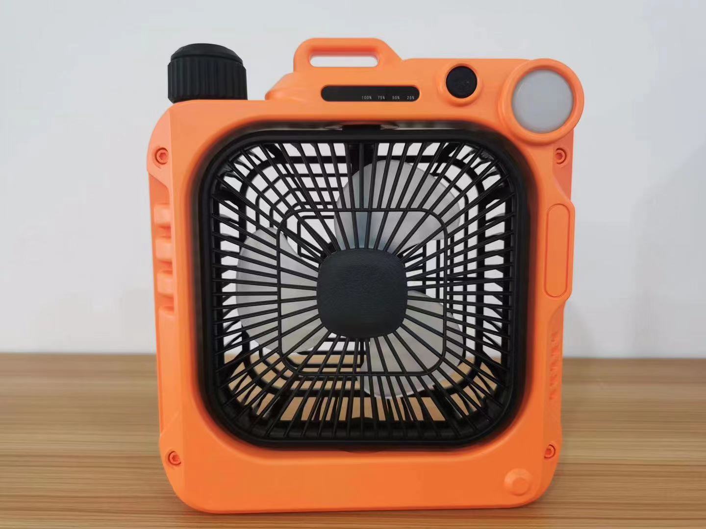New outdoor camping fan, portable camping lighting, silent and rainproof fan lamp, oscillating charging with light pic 4