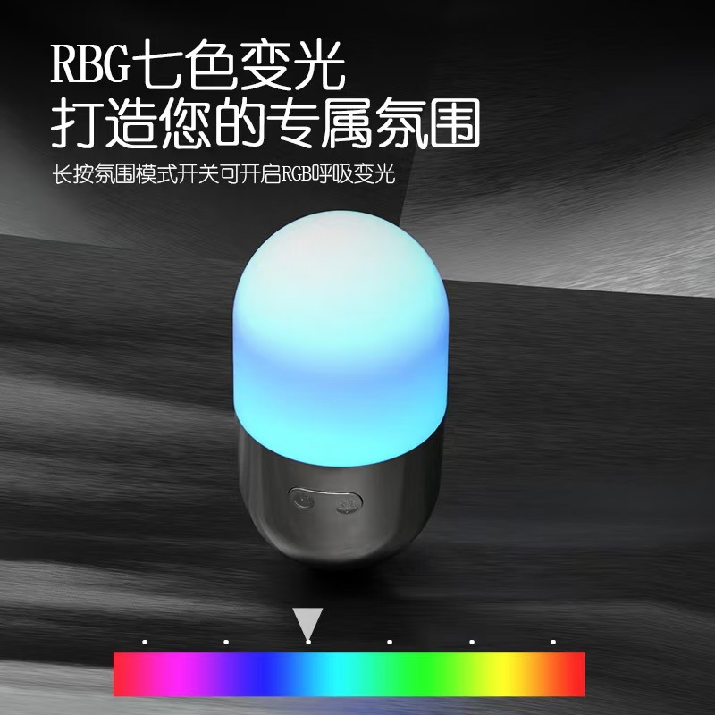The new untoppleable camping light features 8 types of ambient lighting, a stress-relieving wonder, Type-C charging emergency light, and a night light pic 4