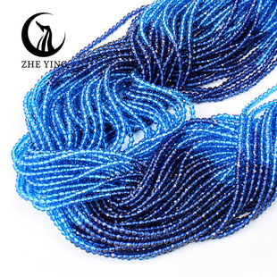 6/8/10mm天然石稀有蓝纹玛瑙圆珠diy珠子手串饰品配件串珠批发详情2