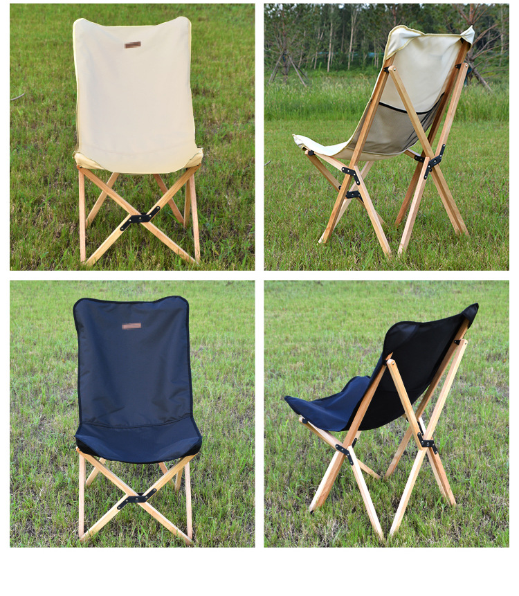 Outdoor folding chairs, butterfly chairs, camping chairs, leisure moon chairs, convenient for lazy people pic 22