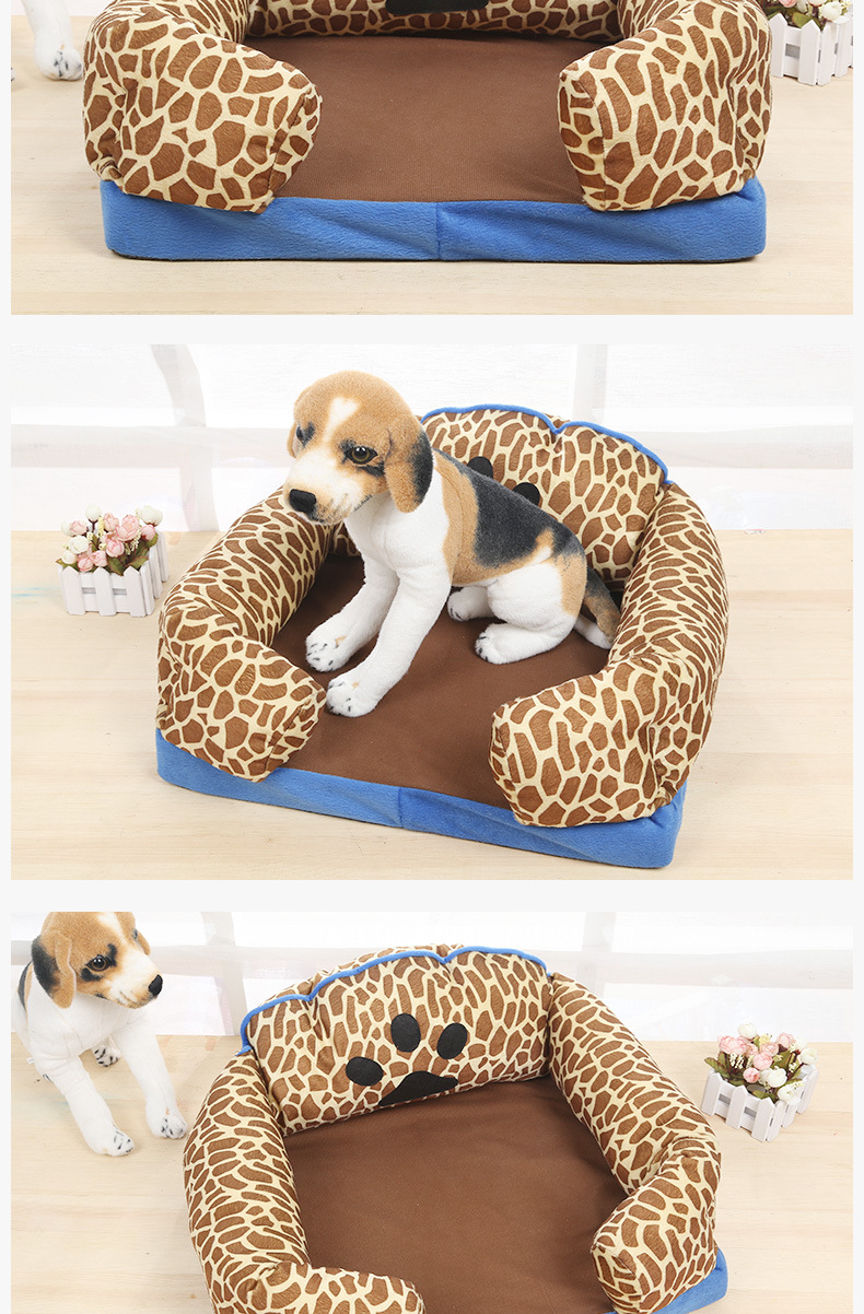 Printed seat cushion, creative foot mat, pet bed mat, comfortable Samoyed husky dog bed mat pic 7