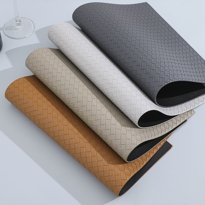 北欧风皮革餐桌垫家用西餐垫防水防油隔热垫创意碗垫子杯垫餐盘垫详情4